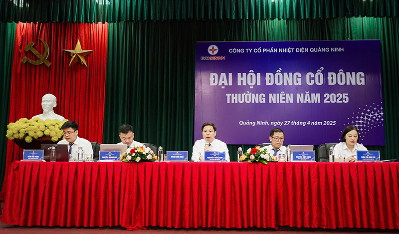 Công ty cổ phần Nhiệt điện Quảng Ninh tổ chức thành công Đại hội đồng cổ đông thường niên năm 2025 -0