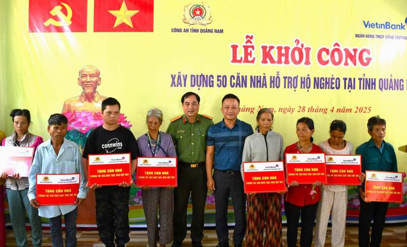 Khởi công xây dựng 50 căn nhà hỗ trợ hộ nghèo tại tỉnh Quảng Nam -0