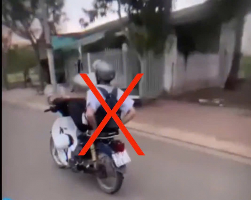 Bà Rịa-Vũng Tàu: Xử lý nam sinh lớp 10 buông hai tay khi lái xe -1