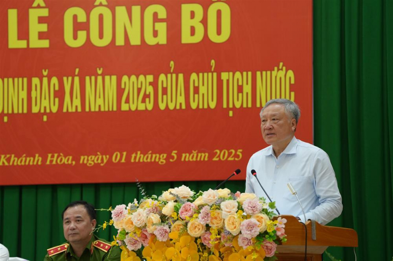 Permanent Deputy Prime Minister Nguyen Hoa Binh attends ceremony announcing president’s amnesty decision at A2 Prison -0