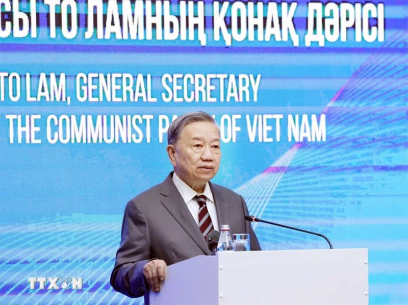 Phát biểu của Tổng Bí thư Tô Lâm tại Học viện hành chính công Kazakhstan