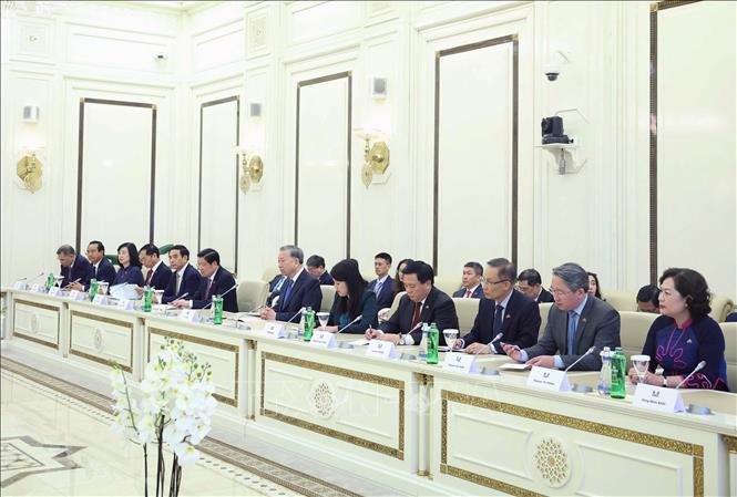 Tổng Bí thư Tô Lâm hội kiến Chủ tịch Quốc hội Azerbaijan -1