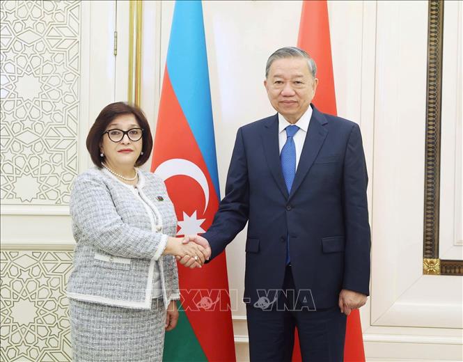 Tổng Bí thư Tô Lâm hội kiến Chủ tịch Quốc hội Azerbaijan -0