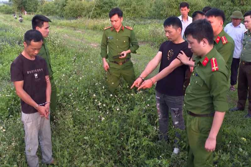 Thực nghiệm hiện trường vụ án xâm hại lăng mộ vua Lê Túc Tông -0