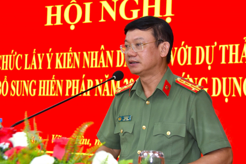 Công an tỉnh đầu tiên triển khai lấy ý kiến nhân dân về Dự thảo sửa đổi Hiến pháp -1