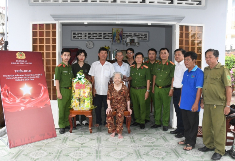 Công an Trà Vinh triển khai thu nhận mẫu ADN của thân nhân liệt sĩ chưa xác định danh tính -0
