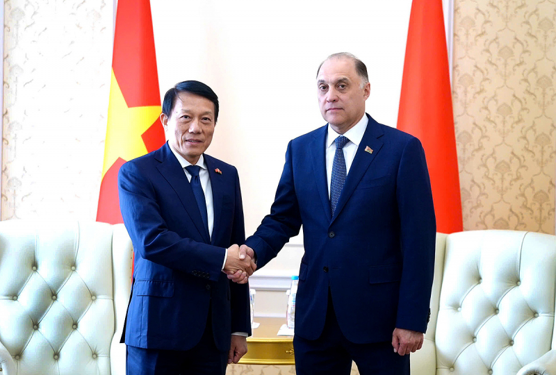 Bộ trưởng Lương Tam Quang hội đàm với Thư ký Hội đồng An ninh Quốc gia Belarus -0