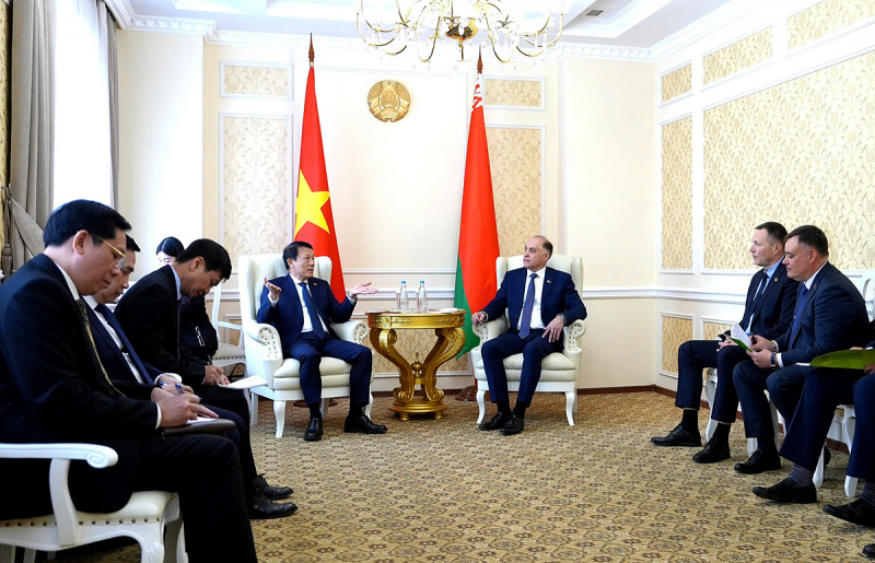 Bộ trưởng Lương Tam Quang hội đàm với Thư ký Hội đồng An ninh Quốc gia Belarus -0