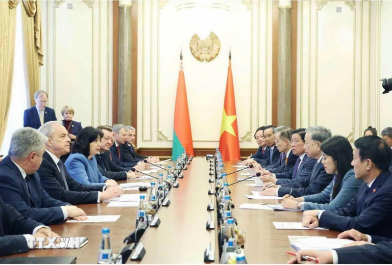 Tổng Bí thư hội kiến Chủ tịch Thượng, Hạ viện, Lãnh đạo các chính đảng Belarus -0