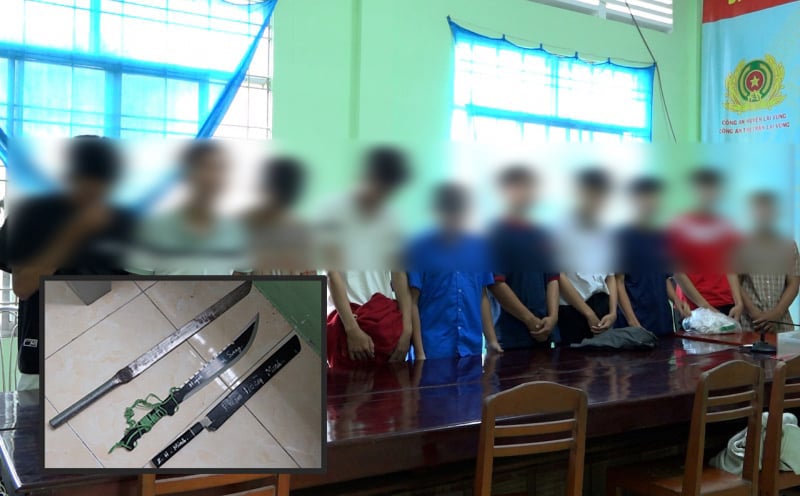 Triệu tập 18 thanh thiếu niên cầm hung khí đến nhà dân đập phá -0