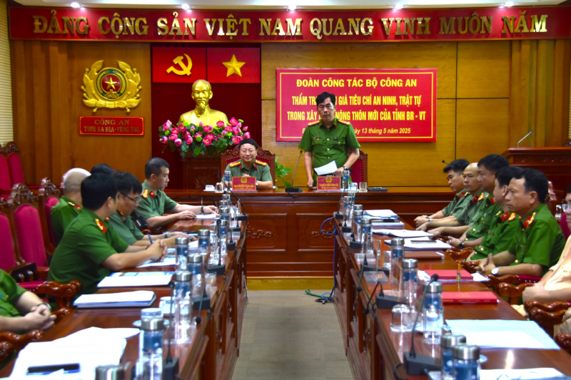 Bộ Công an đánh giá kết quả thực hiện tiêu chí ANTT trong xây dựng nông thôn mới tại Bà Rịa-Vũng Tàu -0