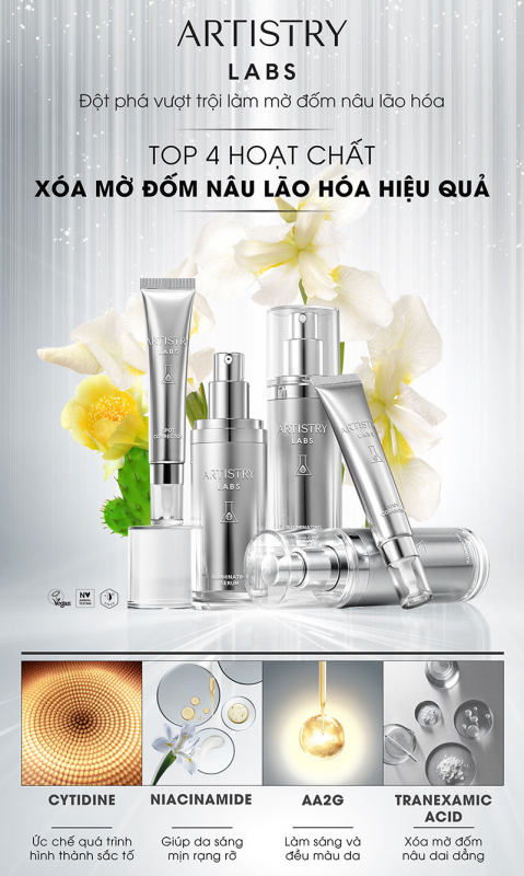 Amway Việt Nam ra mắt bộ giải pháp làm mờ đốm nâu lão hóa Artistry Labs Illuminating System -0