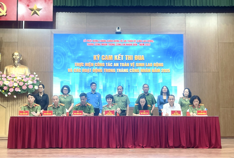 Bộ Công an phát động Tháng hàng động về an toàn vệ sinh lao động và Tháng Công nhân trong CAND năm 2025 -0