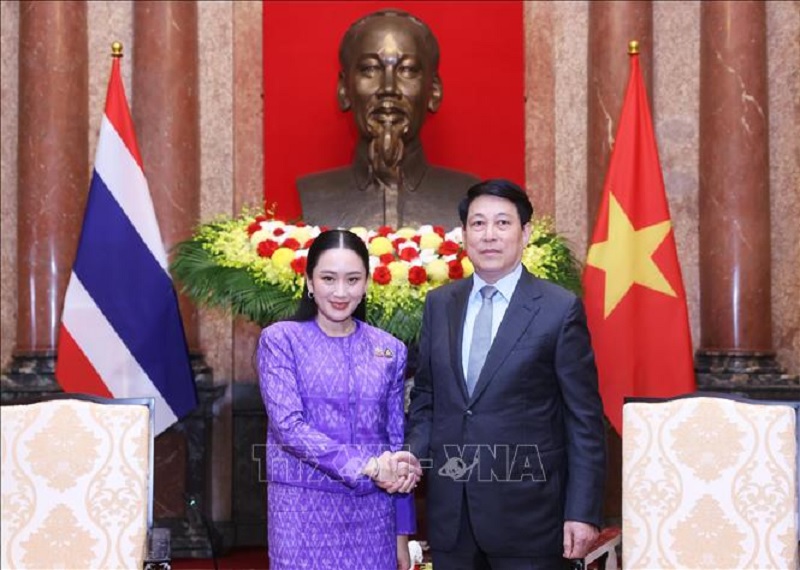 Chủ tịch nước Lương Cường tiếp Thủ tướng Thái Lan -0