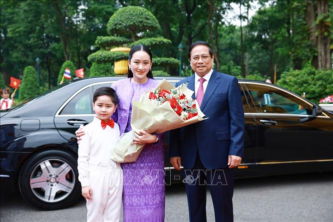Thủ tướng Phạm Minh Chính chủ trì lễ đón Thủ tướng Thái Lan thăm chính thức Việt Nam -0