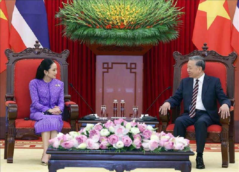 Tổng Bí thư Tô Lâm tiếp Thủ tướng Thái Lan Paetongtarn Shinawatra -0