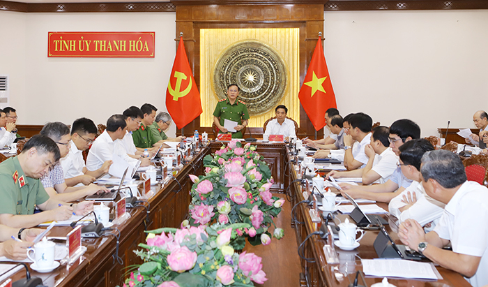 Đoàn công tác Bộ Công an về chuyển đổi số làm việc với tỉnh Thanh Hóa -0