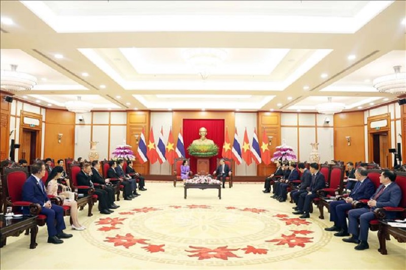 Tổng Bí thư Tô Lâm tiếp Thủ tướng Thái Lan Paetongtarn Shinawatra -0