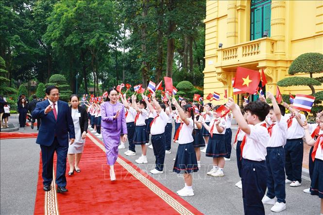 Thủ tướng Phạm Minh Chính chủ trì lễ đón Thủ tướng Thái Lan thăm chính thức Việt Nam -0