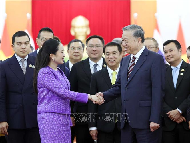 Tổng Bí thư Tô Lâm tiếp Thủ tướng Thái Lan Paetongtarn Shinawatra -0