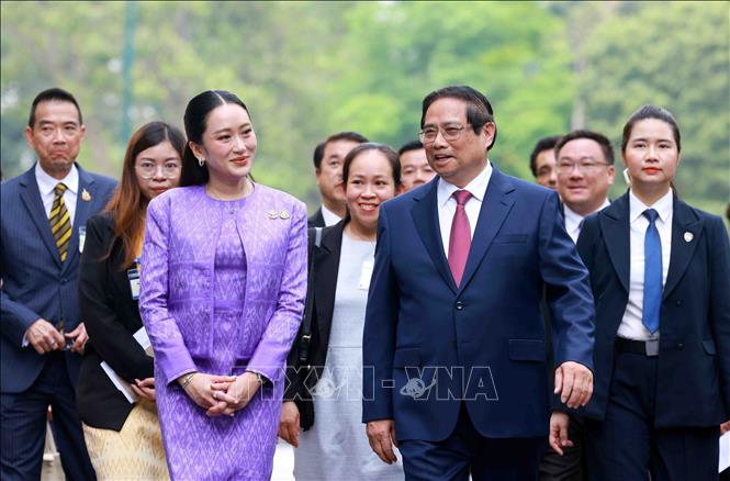 Thủ tướng Phạm Minh Chính chủ trì lễ đón Thủ tướng Thái Lan thăm chính thức Việt Nam -0