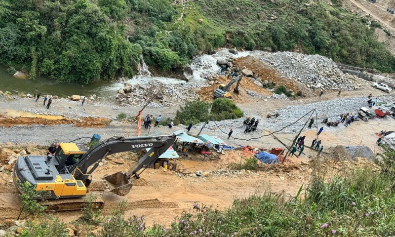 Lai Châu: 5 người mất tích do sạt lở đất tại thuỷ điẹn Tả Páo Hồ -0