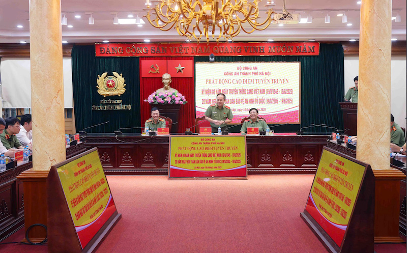 Phát động cao điểm tuyên truyền kỷ niệm 80 năm ngày truyền thống lực lượng Công an nhân dân -0
