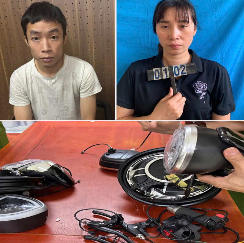 Khởi tố 2 đối tượng buôn lậu bình ắc quy và phụ tùng xe điện -0