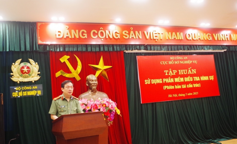 126 cán bộ điều tra, cán bộ hồ sơ nghiệp vụ tham gia tập huấn -0