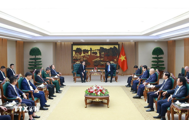 Thủ tướng Phạm Minh Chính đề nghị PowerChina hỗ trợ Việt Nam phát triển công nghiệp đường sắt -0 Thủ tướng Phạm Minh Chính đề nghị PowerChina hỗ trợ Việt Nam phát triển công nghiệp đường sắt -0