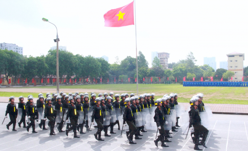 Hơn 17.000 chiến sĩ nghĩa vụ hoàn thành huấn luyện tại Bộ Tư lệnh Cảnh sát cơ động -1