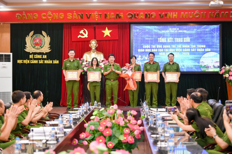 Tổng kết, trao giải Cuộc thi ứng dụng trí tuệ nhân tạo trong giáo dục, đào tạo tại Học viện CSND -0