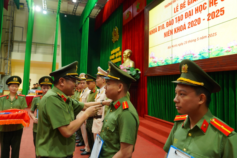 Trường Đại học Kỹ thuật - Hậu cần CAND: Tổ chức Lễ bế giảng, trao bằng tốt nghiệp cho học viên -0