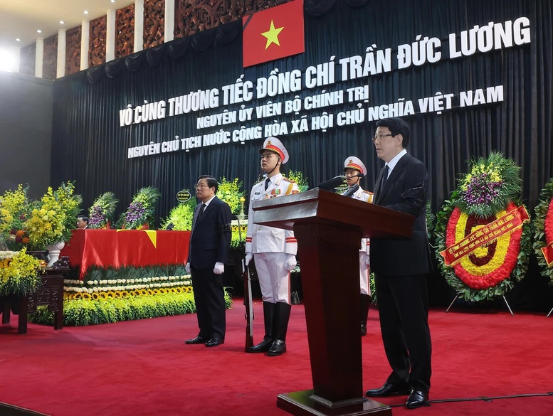 TỔ CHỨC TRỌNG THỂ LỄ TRUY ĐIỆU NGUYÊN CHỦ TỊCH NƯỚC TRẦN ĐỨC LƯƠNG -0