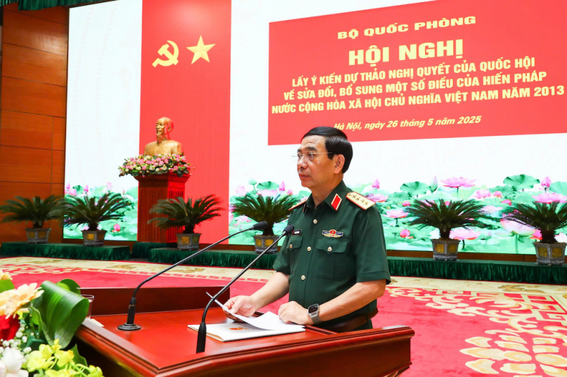 Bộ Quốc phòng lấy ý kiến về dự thảo Nghị quyết sửa đổi, bổ sung một số điều của Hiến pháp -0