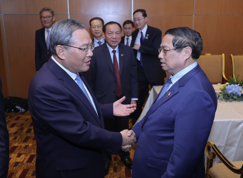 Thủ tướng Phạm Minh Chính hội đàm với Thủ tướng Trung Quốc Lý Cường -0