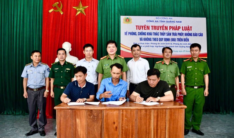 Công an Quảng Nam đẩy mạnh tuyên truyền chống khai thác IUU -0