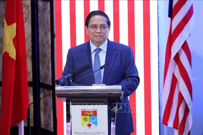Thủ tướng Phạm Minh Chính phát biểu chính sách tại Đại học Quốc gia Malaysia -0