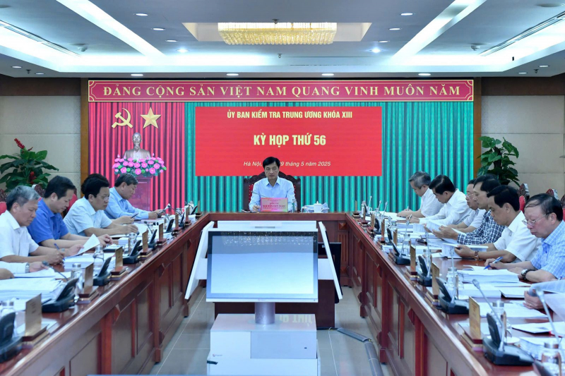Thông cáo báo chí Kỳ họp thứ 56 của Ủy ban Kiểm tra Trung ương -0