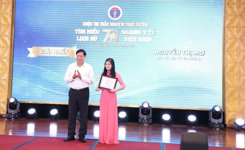 Trao giải Cuộc thi trắc nghiệm tìm hiểu lịch sử 70 năm ngành Y tế Việt Nam  -0