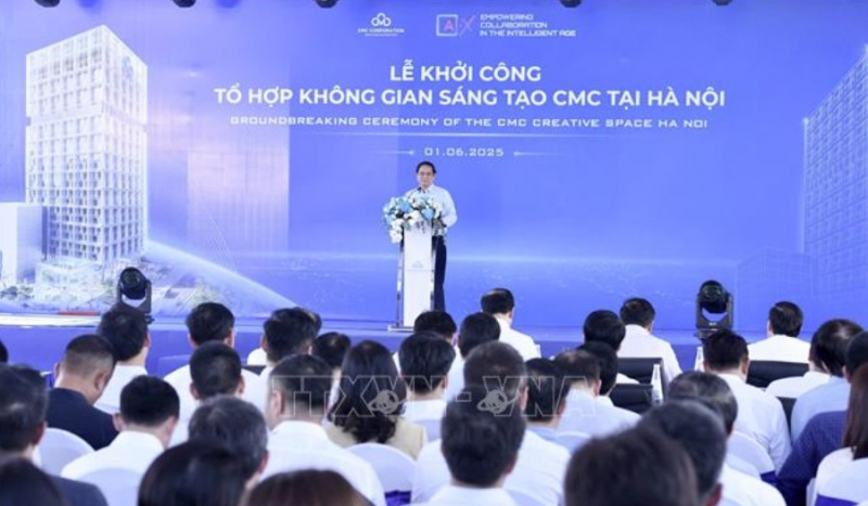 Thủ tướng Phạm Minh Chính: Tổ hợp không gian sáng tạo CMC phải là nơi hội tụ, lan tỏa văn hóa và trí tuệ -0