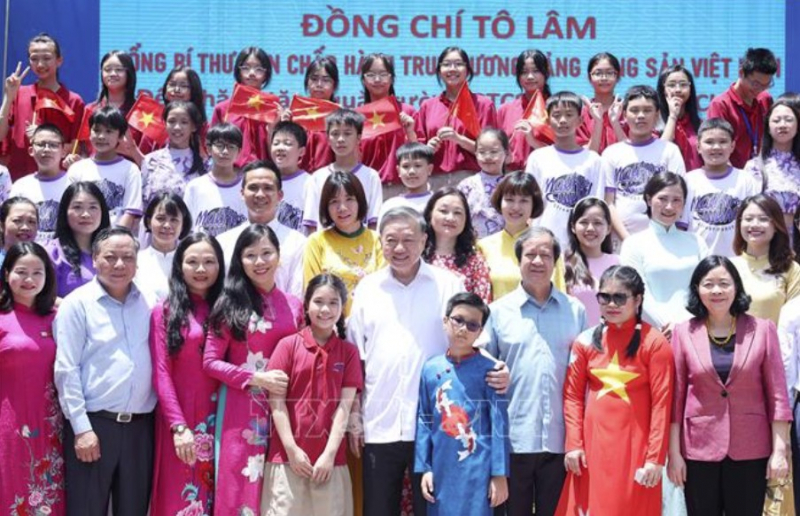 Tổng Bí thư Tô Lâm thăm hai trường học chuyên biệt tại Hà Nội -0