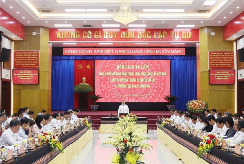 Tổng Bí thư Tô Lâm: Sau hợp nhất, tỉnh Gia Lai (mới) không chỉ lớn về quy mô mà còn mạnh về năng lực cạnh tranh -0