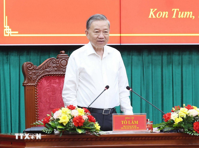 Tổng Bí thư: Kon Tum và Quảng Ngãi sau khi hợp nhất sẽ thành cực tăng trưởng mới -0