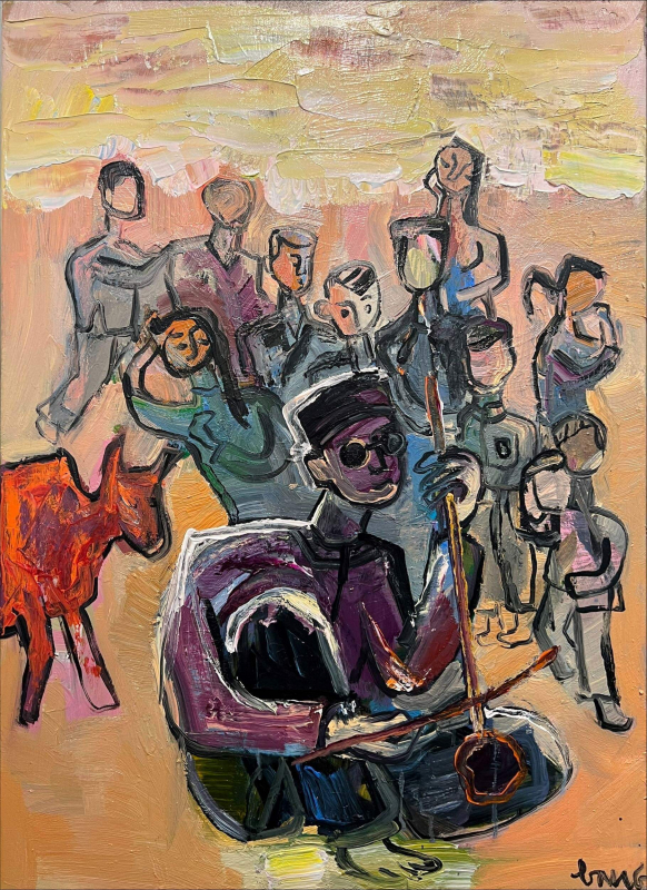 Triển lãm “Xẩm Chợ” – hồn quê Kinh Bắc qua tranh của hoạ sĩ Đỗ Bảng -0