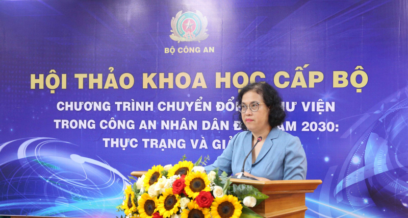 Bàn giải pháp đẩy mạnh chuyển đổi số hoạt động thư viện trong CAND đến năm 2030 -0