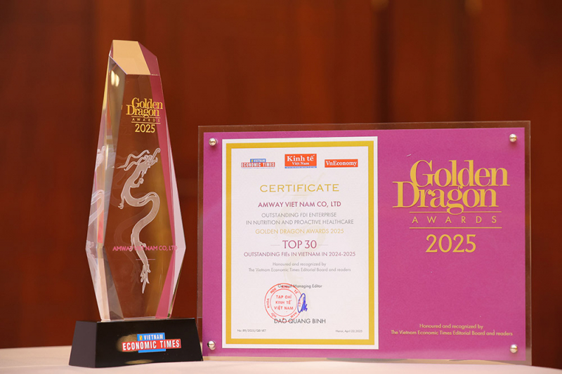Amway Việt Nam vinh dự là doanh nghiệp FDI xuất sắc về dinh dưỡng và chăm sóc sức khỏe chủ động -1