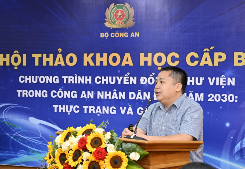 Bàn giải pháp đẩy mạnh chuyển đổi số hoạt động thư viện trong CAND đến năm 2030 -0