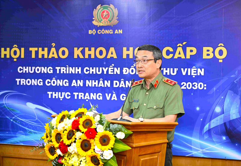 Bàn giải pháp đẩy mạnh chuyển đổi số hoạt động thư viện trong CAND -0