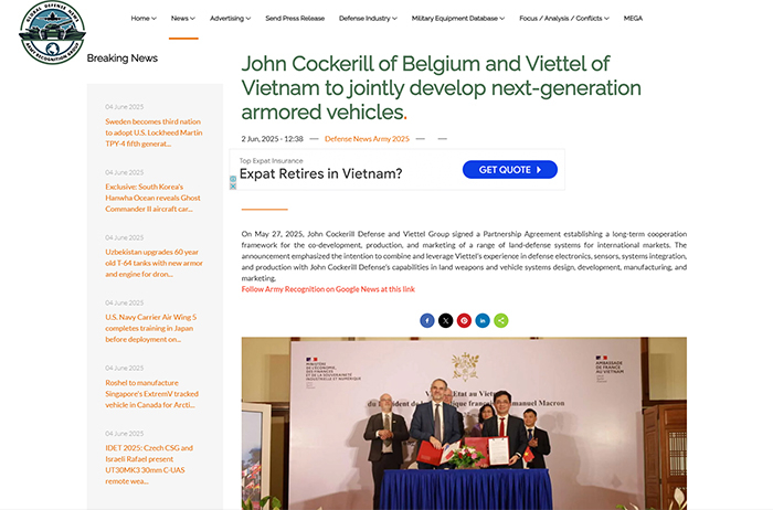 Năng lực công nghệ Viettel dưới lăng kính Tạp chí quân sự Army Recognition -0